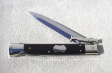 NEW OLD STOCK 2015 A.G.A.13" ( BATWING ) CAMPOLIN ITALY AFRICAN EBONY WOOD BAYONET SWINGUARD KNIFE
