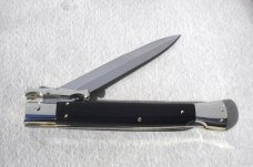 NEW OLD STOCK 2015 A.G.A.13" ( BATWING ) CAMPOLIN ITALY AFRICAN EBONY WOOD BAYONET SWINGUARD KNIFE