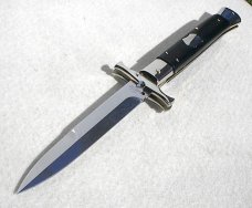 NEW OLD STOCK 2015 A.G.A.13" ( BATWING ) CAMPOLIN ITALY AFRICAN EBONY WOOD BAYONET SWINGUARD KNIFE