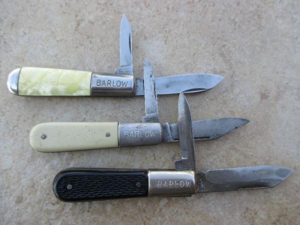 Three Barlow Knives Three Barlow Knives