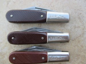 Three Imperial Ireland Barlow Knives 