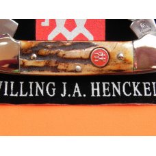 Vintage J A Henckels 2 Blade Canoe w/ Great Stag Handles & Blade Etch - M/NM -NICE ONE! Vintage J A Henckels 2 Blade Canoe w/ Great Stag Handles & Blade Etch - M/NM -NICE ONE!