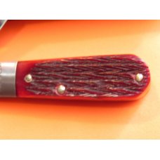 Vintage Boker (Tree Brand) 2 Blade Razor Barlow w/ Red BoneHandles w/ 2 Shields!- NOS with Orig Box