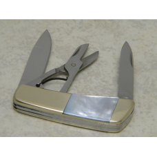 Kershaw KAI 5600 Japan Pearl Gentleman's Pocket Knife with File and Scissors