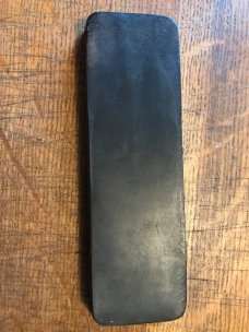 W.R. CASE & SONS CUT CO " THE CUSHIONED EDGER" straight razor hone/strop w/orig paper directions/box W.R. CASE & SONS CUT CO " THE CUSHIONED EDGER" straight razor hone/strop w/orig paper directions/box