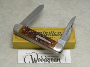 Remington Bullet 1985 R4353 Delrin Woodsman Knife in Box