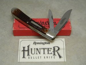 Remington Bullet 1986 Delrin R1263 Hunter Large Trapper Knife in Box