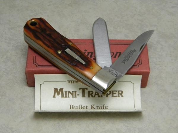 Remington Bullet 1991 R1178 Delrin Mini Trapper Knife in Box Remington Bullet 1991 R1178 Delrin Mini Trapper Knife in Box