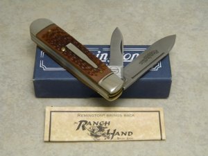 Remington USA 1999 Delrin R103 Ranch Hand Bullet Jack Knife in Box 