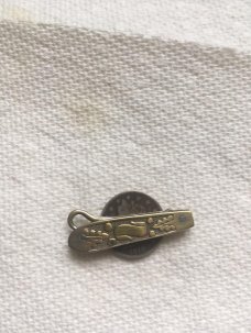 OLD ANTIQUE MINATURE SILVER BUTTON HOOK KNIFE & V NICHOL