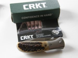 Mint in box CRKT Stag Assisted Knife 