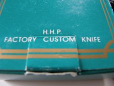 Mint Custom Hand made MOKI Knife With Original box and sheath
