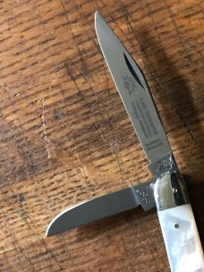 mother of pearl C. SCHLEIPER german eye 3 blade knife etched blade mother of pearl C. SCHLEIPER german eye 3 blade knife etched blade