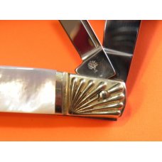 Boker "Double Tree" Congress Knife w/ Flawless & Fiery Mother of Pearl Handles & Fancy Bolsters -WOW Boker "Double Tree" Congress Knife w/ Flawless & Fiery Mother of Pearl Handles & Fancy Bolsters -WOW