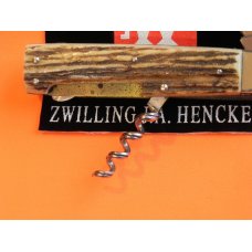 Vintage J A Henckels (Friodur) 3 Blade Push Lock Large Hunter +Corkscrew with Great Stag Handles Vintage J A Henckels (Friodur) 3 Blade Push Lock Large Hunter +Corkscrew with Great Stag Handles