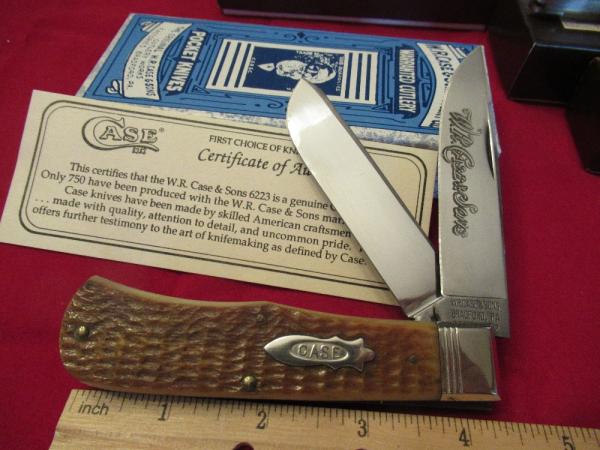 Case Classic Honey Bone Handel Large Trapper Pattern # 6223
