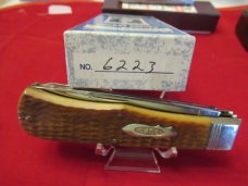 Case Classic Honey Bone Handel Large Trapper Pattern # 6223