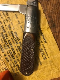 vintage BOKER TREE BRAND 2 blade barlow w/razor master blade & original wrapper & BOKER box vintage BOKER TREE BRAND 2 blade barlow w/razor master blade & original wrapper & BOKER box