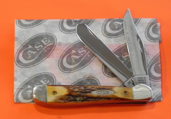 1992 Case xx Copperhead MDL# 5200 SS w/ Great Stag Handles -ABCA # 124 of 1000- NOS 1992 Case xx Copperhead MDL# 5200 SS w/ Great Stag Handles -ABCA # 124 of 1000- NOS