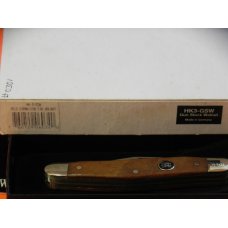 J A Henckels Stockman Knife w/ Great GunStock Walnut Handles - NOS in Orig Box +leather pouch & COA J A Henckels Stockman Knife w/ Great GunStock Walnut Handles - NOS in Orig Box +leather pouch & COA