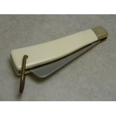 Kabar KA-BAR WLR89 Scrimshawed Imitation Ivory Whaler Knife c.1989 Kabar KA-BAR WLR89 Scrimshawed Imitation Ivory Whaler Knife c.1989