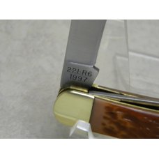 Camillus New York USA 22LR-6 Jigged Delrin "Rimfire Classic" Stockman Knife in Box c.1997 Camillus New York USA 22LR-6 Jigged Delrin "Rimfire Classic" Stockman Knife in Box c.1997