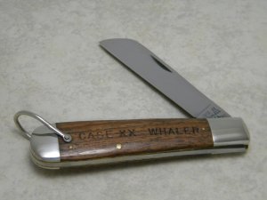 Case XX Stainless USA 4 Dot (1976) Wood 1199 SH R Case XX Whaler Knife