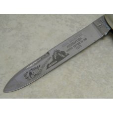 Kissing Crane Solingen Germany Stag "1979 Old Dominion Knife Collectors" Anglo Saxon Whittler Knife Kissing Crane Solingen Germany Stag "1979 Old Dominion Knife Collectors" Anglo Saxon Whittler Knife