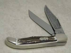 Bulldog Brand Germany Stag "1983 Old Dominion Knife Collectors Association" Folding Hunter Knife