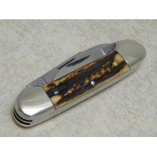 Bulldog Brand Germany Stag "1986 Old Dominion Knife Collectors Association" 3 Blade Canoe Knife Bulldog Brand Germany Stag "1986 Old Dominion Knife Collectors Association" 3 Blade Canoe Knife