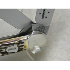 Bulldog Brand Germany Stag "1986 Old Dominion Knife Collectors Association" 3 Blade Canoe Knife Bulldog Brand Germany Stag "1986 Old Dominion Knife Collectors Association" 3 Blade Canoe Knife
