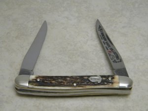 Fight'n Rooster Germany Stag "1989 Old Dominion Knife Collectors Association" Muskrat Knife
