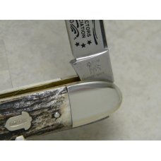 Bulldog Brand Germany Stag "1997 Old Dominion Knife Collectors" Large Anglo Saxon Whittler Knife Bulldog Brand Germany Stag "1997 Old Dominion Knife Collectors" Large Anglo Saxon Whittler Knife