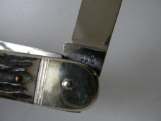 Near Mint Robt Klaas Stag Lock back knife