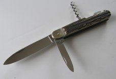Near Mint Robt Klaas Stag Lock back knife