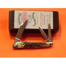 Schatt & Morgan Whittler (Mdl # 46) Pocket Knife w/ Great Stag Handles & Blade Etch -1 of 100 -NOS Schatt & Morgan Whittler (Mdl # 46) Pocket Knife w/ Great Stag Handles & Blade Etch -1 of 100 -NOS