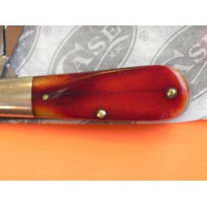 1965-69 Used Case xx One Arm Razor Barlow MDL 62009R Pocket Knife w/ Red Saw Cut Bone Handles 1965-69 Used Case xx One Arm Razor Barlow MDL 62009R Pocket Knife w/ Red Saw Cut Bone Handles