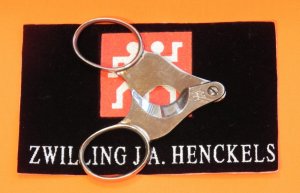 Vintage J A Henckels Small 2 finger Cigar Cutter -Gently used if any use at all...