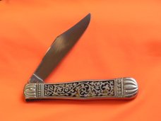 Antique German, J W Hickey & Sons 5" Coke Bottle -Highly Detailed Handle -Solid Quality Knife