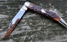 KABAR NICKEL SILVER DOG HEAD CHESTNUT BONE LARGE TEXAS TOOTHPICK 1980s KABAR NICKEL SILVER DOG HEAD CHESTNUT BONE LARGE TEXAS TOOTHPICK 1980s