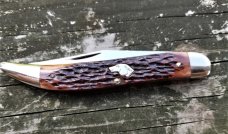 KABAR NICKEL SILVER DOG HEAD CHESTNUT BONE LARGE TEXAS TOOTHPICK 1980s KABAR NICKEL SILVER DOG HEAD CHESTNUT BONE LARGE TEXAS TOOTHPICK 1980s
