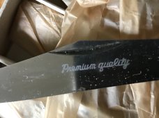 vintage full box of 6 EYE X L made in JAPAN bone handle easy open knives like new but old vintage full box of 6 EYE X L made in JAPAN bone handle easy open knives like new but old
