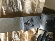 vintage full box of 6 EYE X L made in JAPAN bone handle easy open knives like new but old vintage full box of 6 EYE X L made in JAPAN bone handle easy open knives like new but old