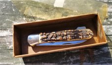 OLD RARE 1950's, 6070's HUGO KOLLER SINGLE BLADE LOCKBACK KNIFE AWESOME STAG.TIGHT!!!!!! OLD RARE 1950's, 6070's HUGO KOLLER SINGLE BLADE LOCKBACK KNIFE AWESOME STAG.TIGHT!!!!!!
