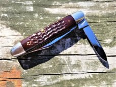 1970'S CASE XX REDDISH JIGGED BONE 6 DOT 62055 MINT!! RARE CIGAR JACK DISCONTINUED PATTERN??!!!! 1970'S CASE XX REDDISH JIGGED BONE 6 DOT 62055 MINT!! RARE CIGAR JACK DISCONTINUED PATTERN??!!!!