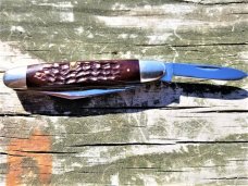 1970'S CASE XX REDDISH JIGGED BONE 6 DOT 62055 MINT!! RARE CIGAR JACK DISCONTINUED PATTERN??!!!! 1970'S CASE XX REDDISH JIGGED BONE 6 DOT 62055 MINT!! RARE CIGAR JACK DISCONTINUED PATTERN??!!!!