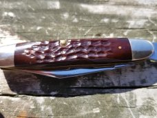 1970'S CASE XX REDDISH JIGGED BONE 6 DOT 62055 MINT!! RARE CIGAR JACK DISCONTINUED PATTERN??!!!! 1970'S CASE XX REDDISH JIGGED BONE 6 DOT 62055 MINT!! RARE CIGAR JACK DISCONTINUED PATTERN??!!!!