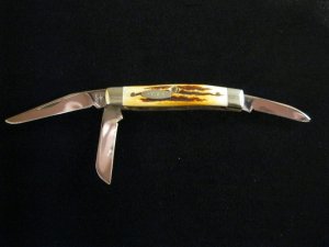Case Knife XX USA 53033 SSP 6-Dot 1984 Stag  3-blade Knife