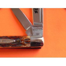 Vint Parker (Japan) Eagle Brand 2 Blade Country Doctor Physician Knife w/ Chestnut Pick Bone Handles Vint Parker (Japan) Eagle Brand 2 Blade Country Doctor Physician Knife w/ Chestnut Pick Bone Handles