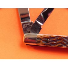 Vint Parker (Japan) Eagle Brand 2 Blade Country Doctor Physician Knife w/ Chestnut Pick Bone Handles Vint Parker (Japan) Eagle Brand 2 Blade Country Doctor Physician Knife w/ Chestnut Pick Bone Handles